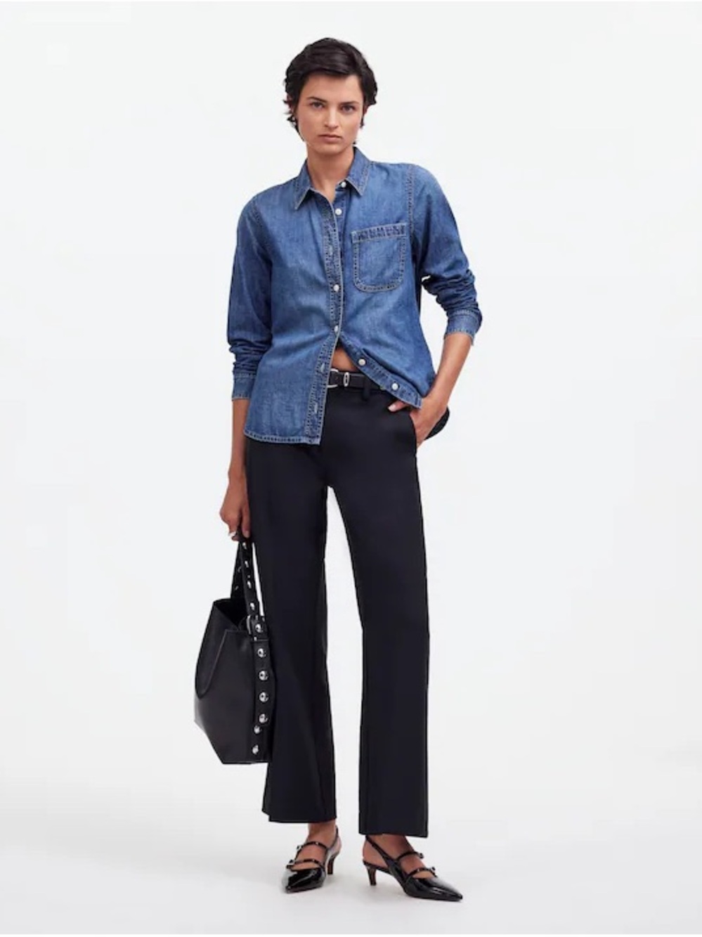 Madewell kick out crop pants